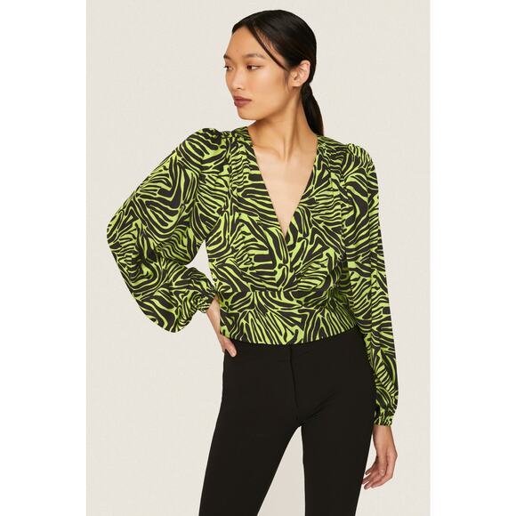 Ronny Kobo x RTR Green Zebra Top - Size 4 - Picture 1 of 8